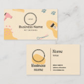 carte de visite de toilettage professionnel (Devant / Derrière)