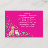 Carte de visite de toiletteur pour animaux de comp (Dos)