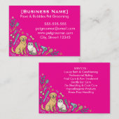 Carte de visite de toiletteur pour animaux de comp (Devant / Derrière)