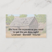 Carte de visite de toiture (Dos)