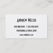 carte de visite de toiture (Dos)