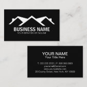 carte de visite de toiture (Devant / Derrière)