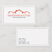 Carte de visite de toiture et de coupeuses profess (Devant / Derrière)