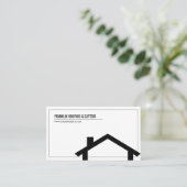 Carte de visite de toiture et de coupeuses profess (Debout devant)