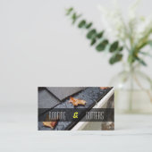 Carte de visite de toiture et de gouttes (Debout devant)