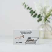 Carte de visite de toiture simple (Debout devant)