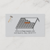 Carte de visite de toiture simple (Dos)