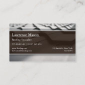 Carte de visite de toitures / toitures professionn (Dos)