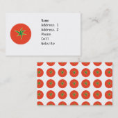 Carte de visite de tomate (Devant / Derrière)
