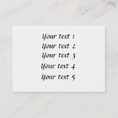 Carte de visite de tomates (Dos)