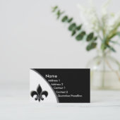 Carte de visite de ton de KRW Black Fleur De Lis (Debout devant)