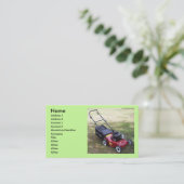 Carte de visite de tondeuse (Debout devant)