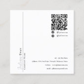 Carte de visite de tondeuse à cheveux rose et gris (Dos)