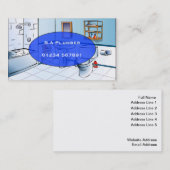 Carte de visite de "Toon de salle de bains" de (Devant / Derrière)