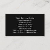 Carte de visite de tortue (Dos)