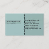 Carte de visite de tortue autochtone (Dos)