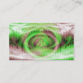 Carte de visite de tourbillons verts (Dos)