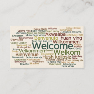 Carte de visite de tourisme