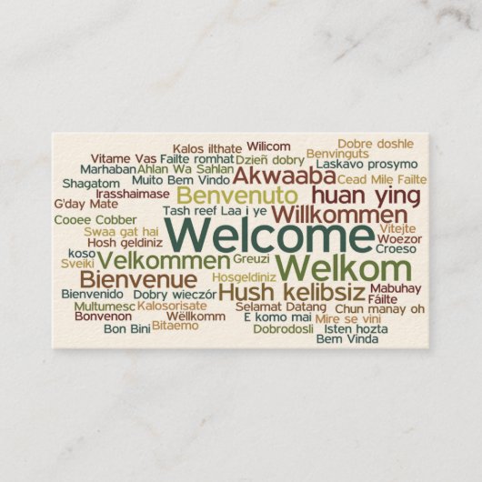 Carte de visite de tourisme (Devant)