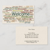 Carte de visite de tourisme (Devant / Derrière)