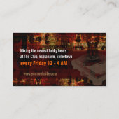 Carte de visite de Tourne-disque Dj Grunge (Dos)