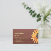 Carte de visite de tournesol (Debout devant)