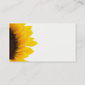 Carte de visite de tournesol (Dos)