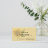 Carte de visite de tournesol (Debout devant)