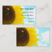 Carte de visite de tournesol (2) (Devant / Derrière)