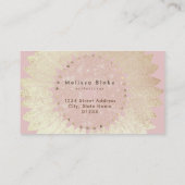 carte de visite de tournesol à fausse feuille (Dos)