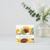 Carte de visite de tournesol couleur moderne (Debout devant)