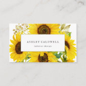 Carte de visite de tournesol du pays (Devant)