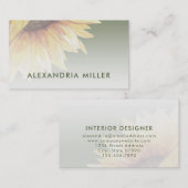 Carte de visite de tournesol écossais (Devant / Derrière)