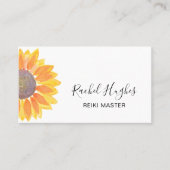 Carte de visite de tournesol Master Reiki (Devant)