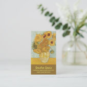 carte de visite de tournesols de Van Gogh (Debout devant)
