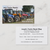 Carte de visite de tracteurs agricoles (Devant / Derrière)