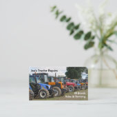 Carte de visite de tracteurs agricoles (Debout devant)