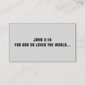 Carte de visite DE TRACTS DE GOSPEL (Dos)