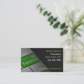 Carte de visite de traducteur de clavier (Debout devant)