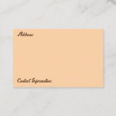 Carte de visite de traduction (Dos)