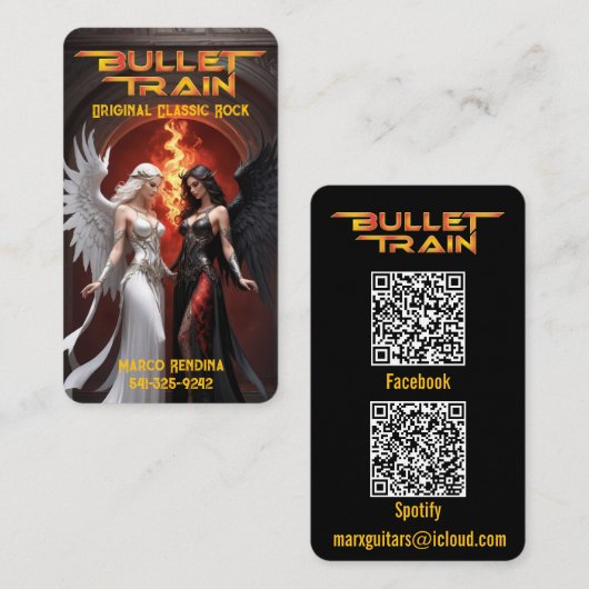 Carte de visite de train à puce (Devant / Derrière)