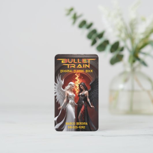 Carte de visite de train à puce (Debout devant)