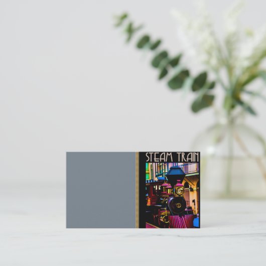Carte de visite de train à vapeur (Debout devant)