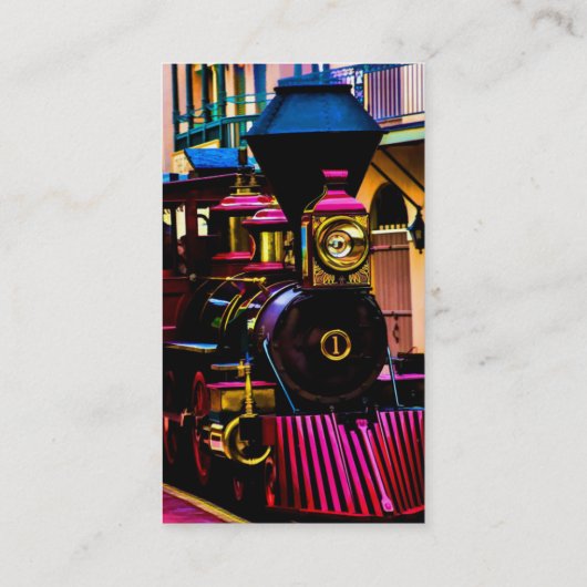 Carte de visite de train à vapeur (Dos)