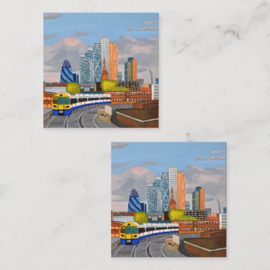 Carte de visite de train terrestre (Devant / Derrière)