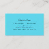 Carte de visite de trait de brosse en gras rétro (Dos)