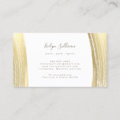 Carte de visite de traits de peinture de feuille d (Dos)