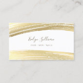 Carte de visite de traits de peinture de feuille d (Devant)