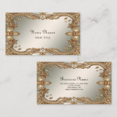 Carte de visite de trame Ornat Or (Devant / Derrière)