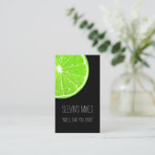 Carte de visite de tranche de citron vert (Debout devant)
